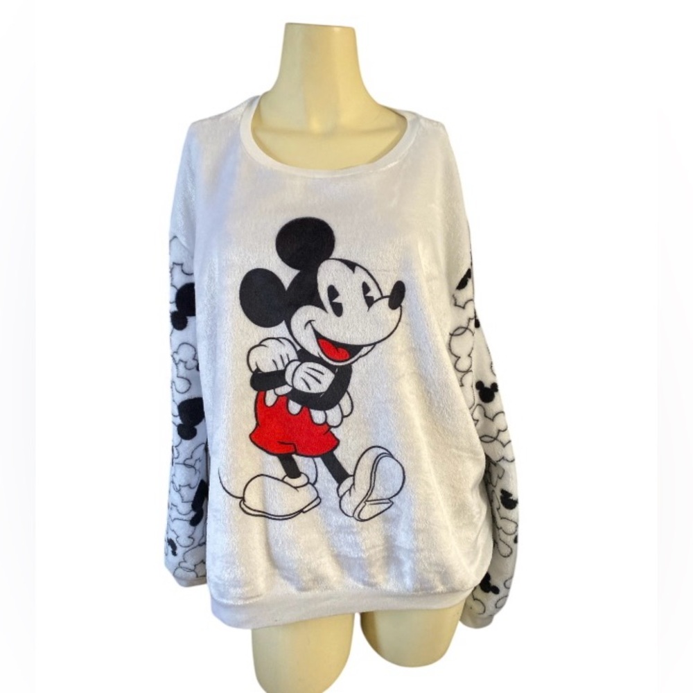 Disney Mickey Mouse Fuzzy Sweatshirt Junior XXL( 19)